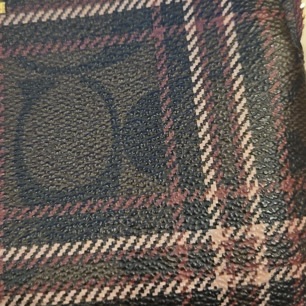 Coach Plaid Signature Zipper Wristlet/Wallet - Picture 3 of 11